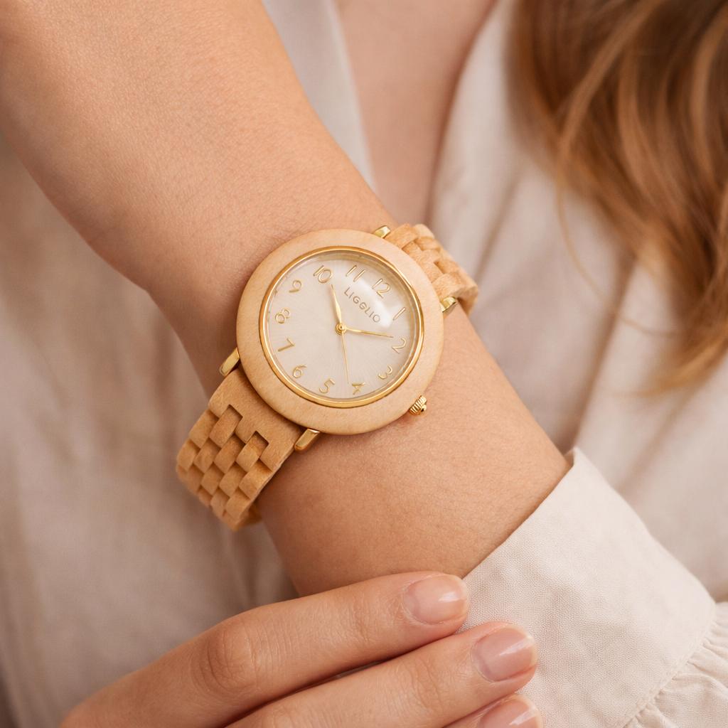 Regina™ – Maple Wood Watch