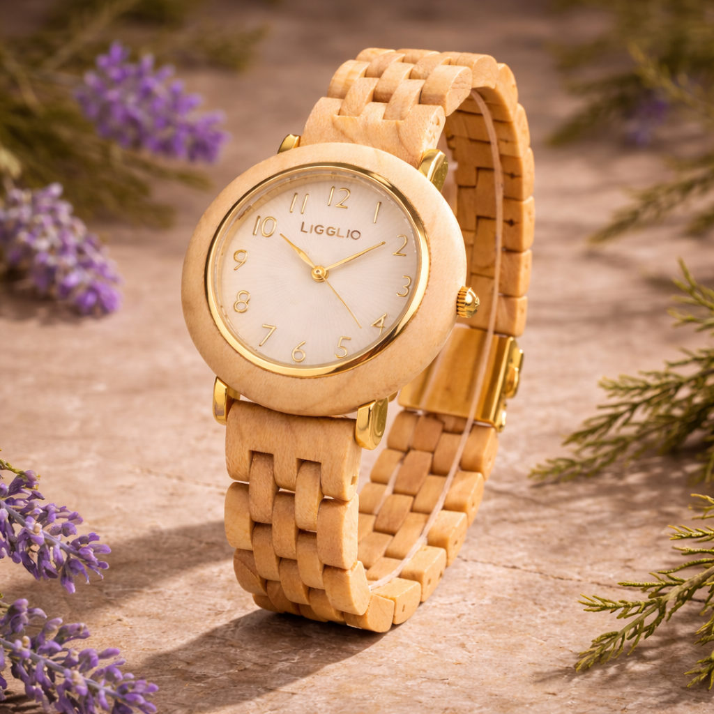 Regina™ – Maple Wood Watch